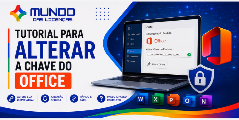Como Alterar a Chave do Office via CMD | Mundo das Licenças