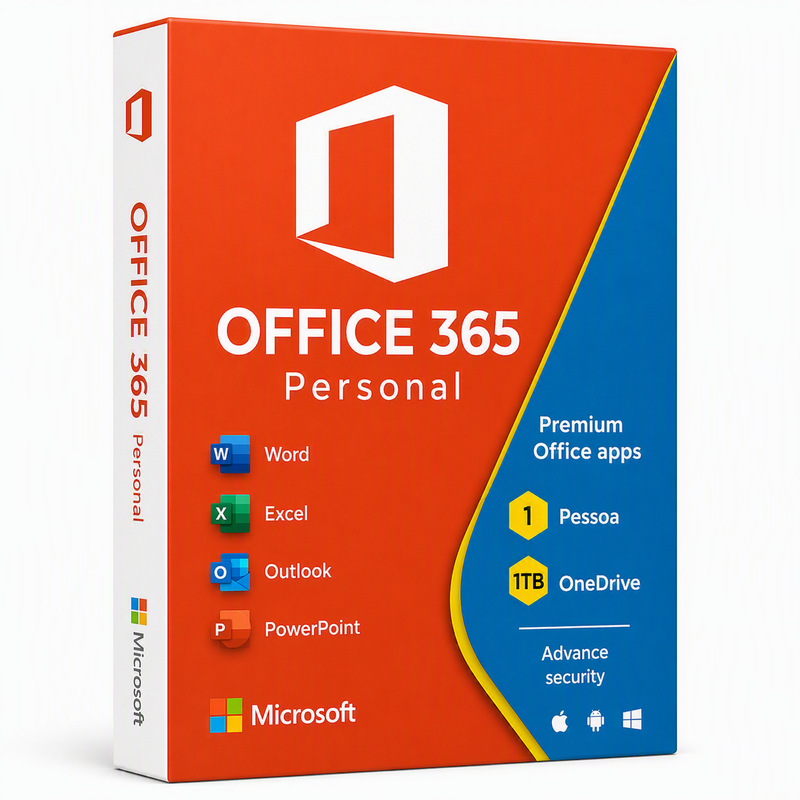 Microsoft 365 Personal | Onedrive 01TB + 05 Dispositivos