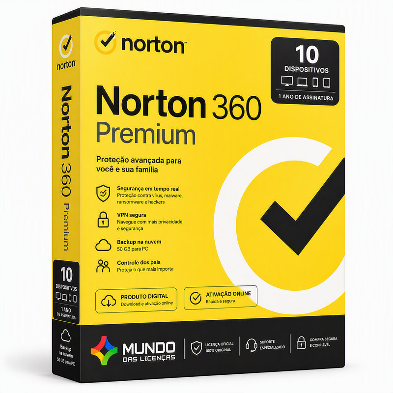 Norton 360 Premium | VPN + Backup 75GB